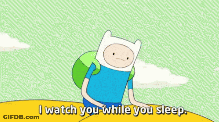 Finn Always Watching While You Sleep GIF
