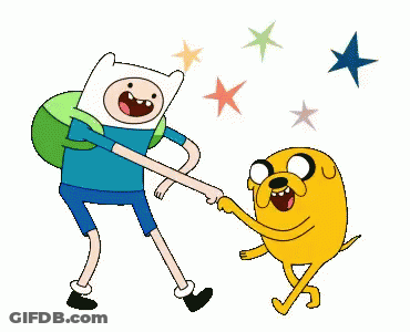 Finn And Jack Holding Hands GIF