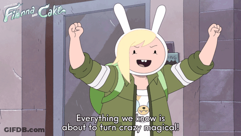 Finna And Cake Character Says Everything We Know Is About To Turn Crazy Magical GIF