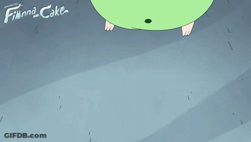 Finna And Cake Poster Green Frog GIF