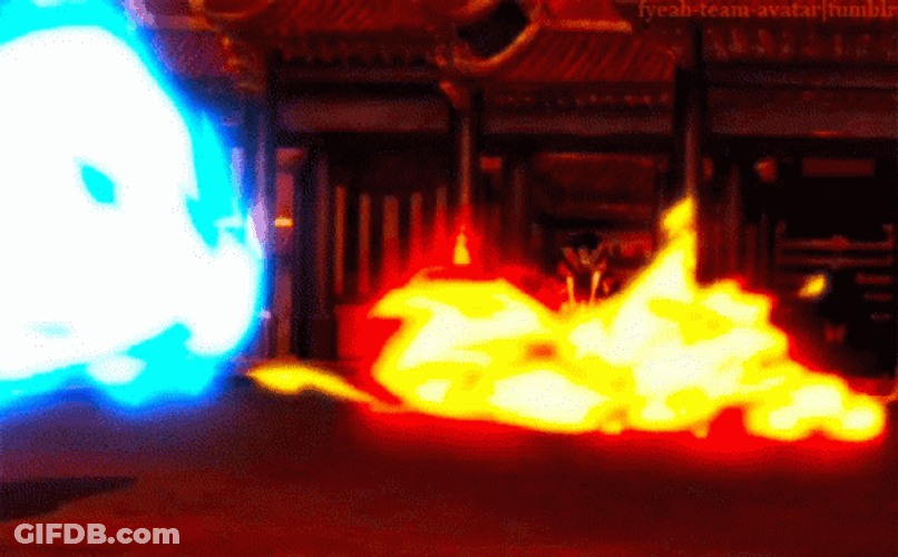 Fire Anime Blue & Res GIF