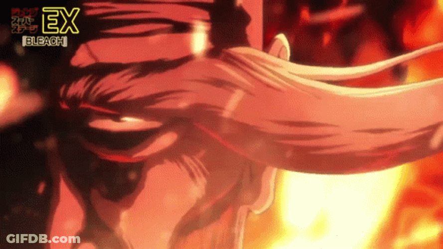Fire Anime Genryusai Bleach GIF