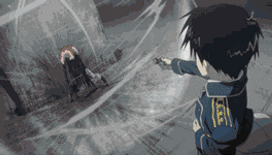 Fire Anime Shooting GIF
