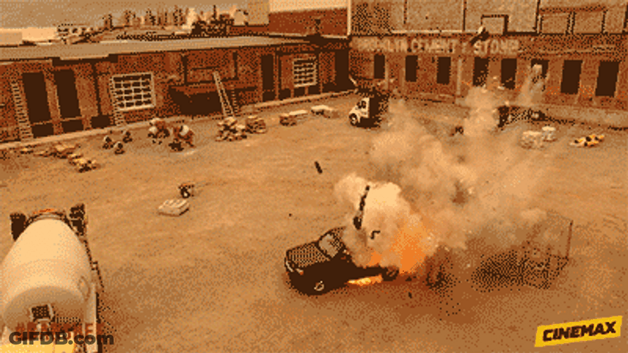 Fire Car Explosion Banshee American TV Series GIF
