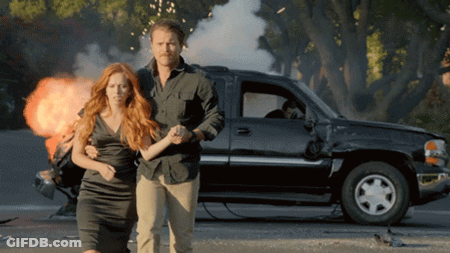 Fire Car Explosion Lethal Weapon Series GIF