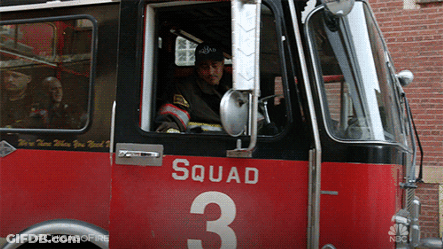 Fire Car Truck Firefighters One Chicago Rescue GIF