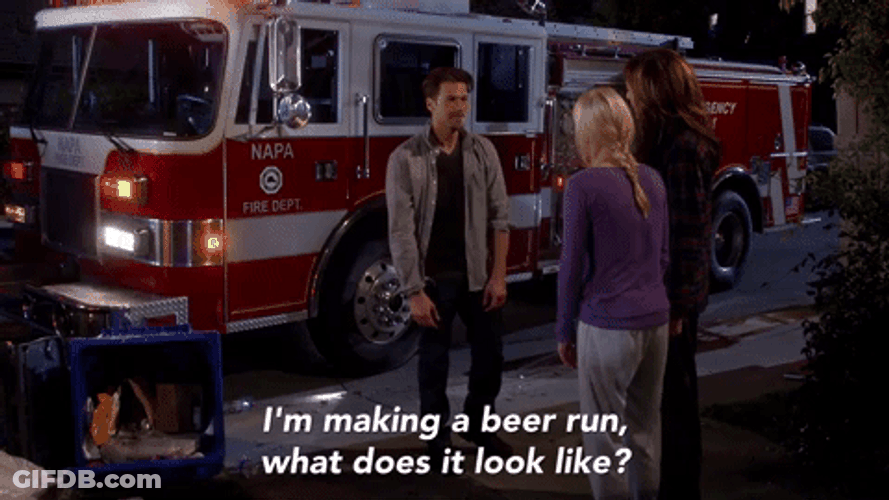 Fire Car Truck Parking Mom TV Series GIF