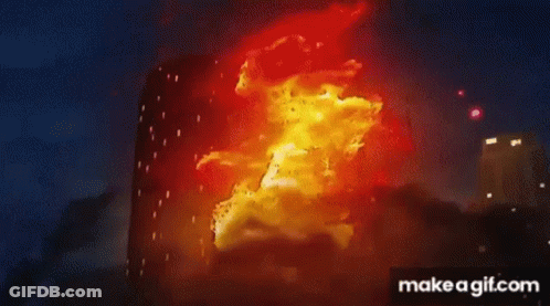 Fire Coming Out Of Box GIF