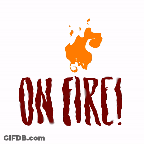 Fire Drawing With Words On Fire GIF