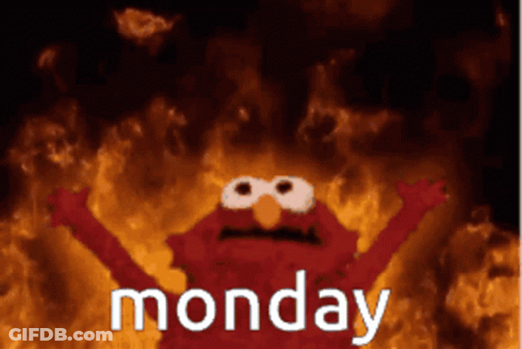 Fire Elmo On Monday Meme GIF