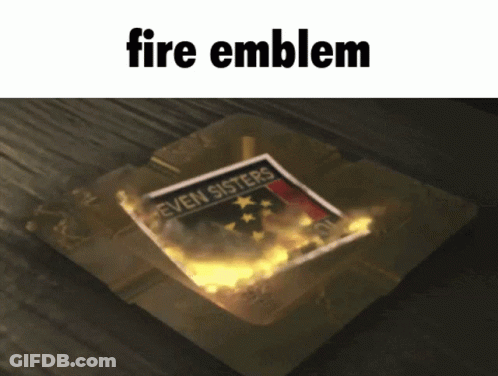 Fire Emblem Paper On Table GIF