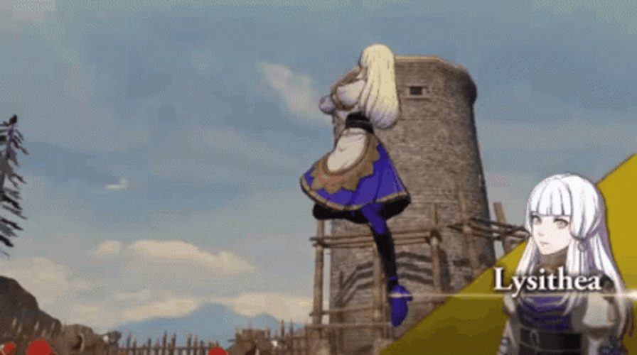 Fire Emblem Warriors Floating Anime GIF