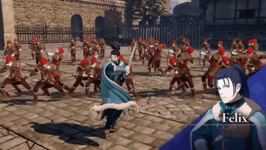 Fire Emblem Warriors Sword Logo GIF