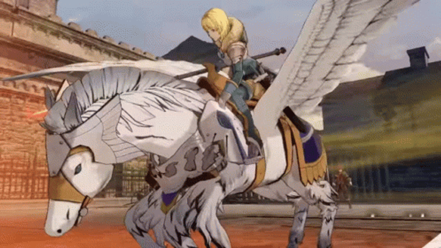 Fire Emblem Warriors White Horse GIF