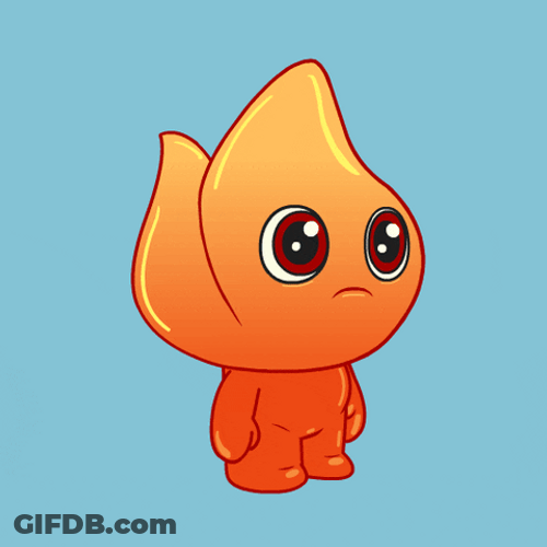 Fire Emby Funny Salute GIF