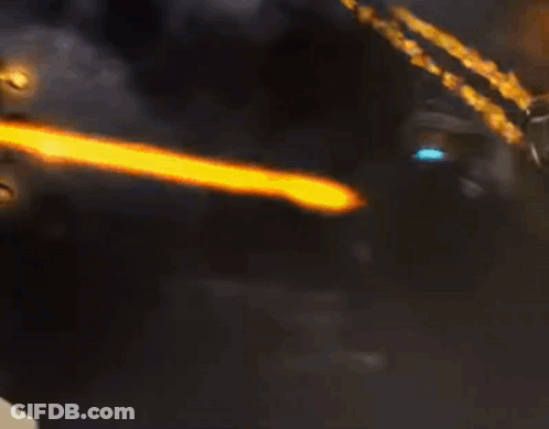 Fire Explosion With Dark Background GIF
