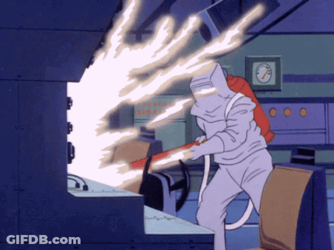 Fire Extinguisher For Burning Office GIF