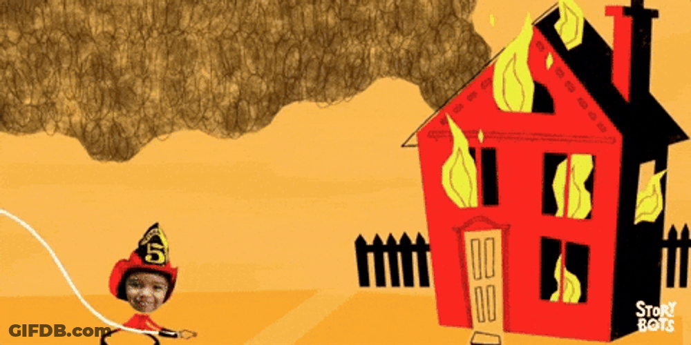 Fire Extinguisher For House Burning GIF