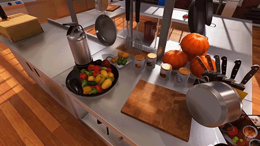Fire Extinguisher Got Wild In The Kitchen GIF