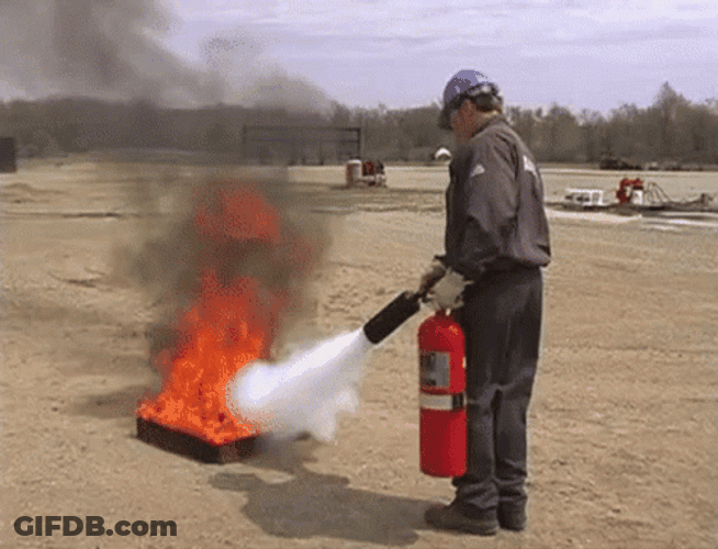 Fire Extinguisher Outside Use GIF