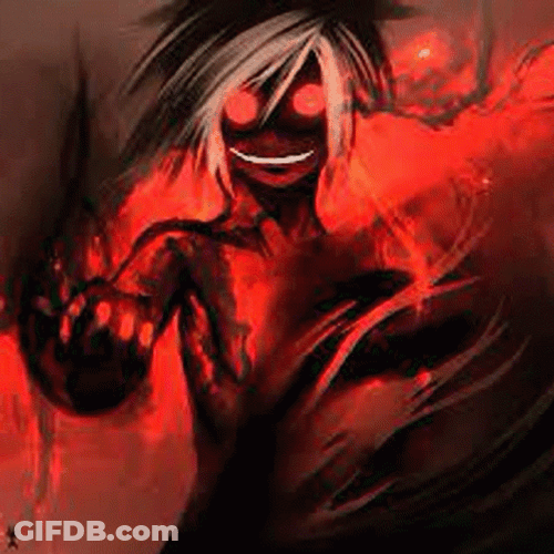 Fire Face Demon Anime GIF