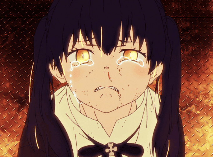 Fire Force Anime Tamaki Crying GIF