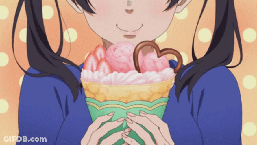 Fire Force Eating Dessert GIF