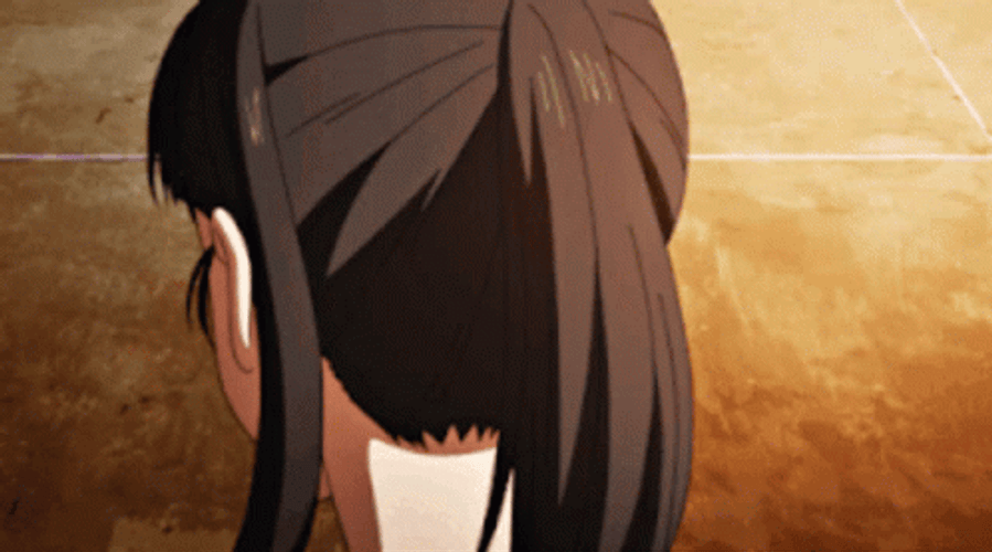 Fire Force Maki Intense Look GIF