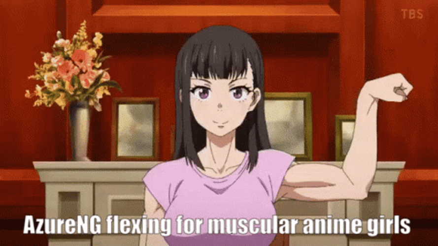 Fire Force Muscle Flex GIF