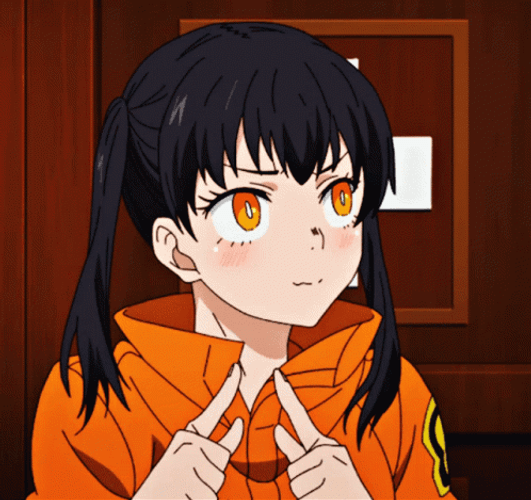 Fire Force Tamaki Shy GIF