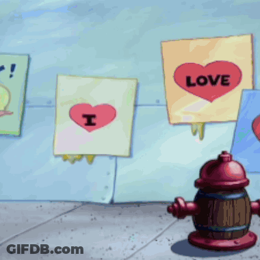 Fire Hydrant In Front Of Love Signs GIF