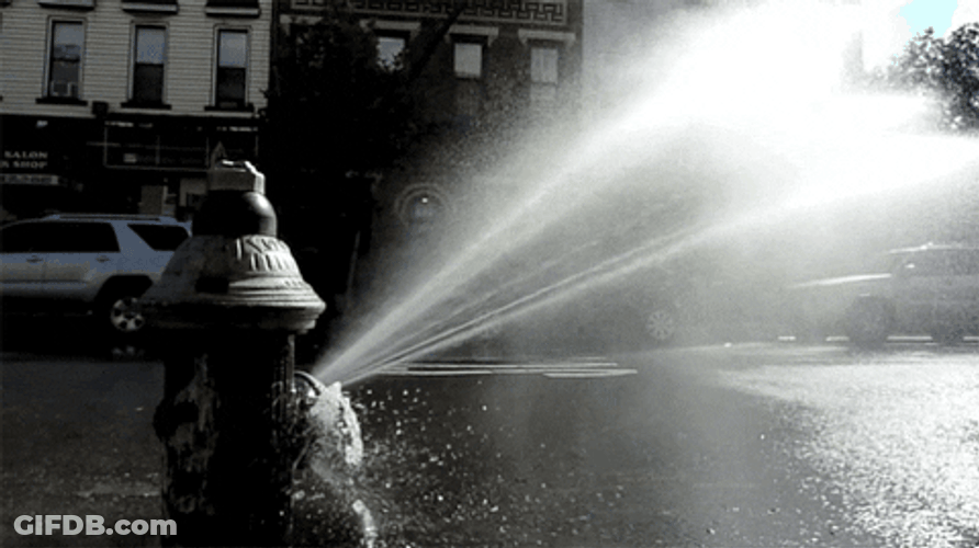 Fire Hydrant Leaking Where Fire Hose Should Connect GIF