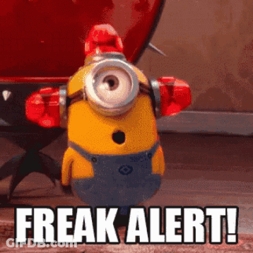 Fire Hydrant Minion Freak Alert GIF