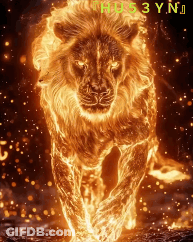 Fire Lion HDS3YN GIF