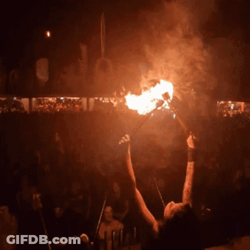 Fire Performance Hair On Fire GIF