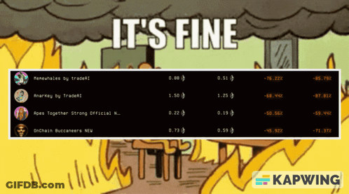 Fire Saying It's Fine GIF