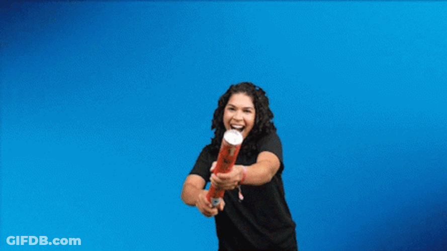 Fire The Confetti Cannon GIF