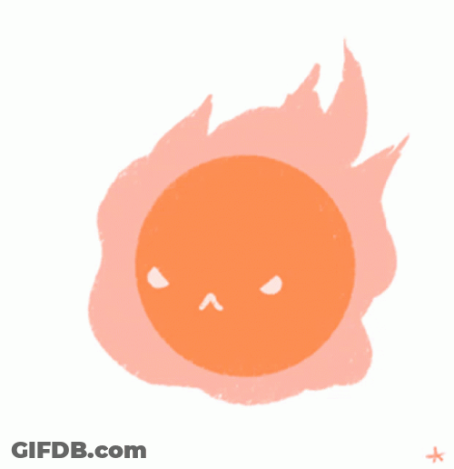 Fireball Cute Meme GIF