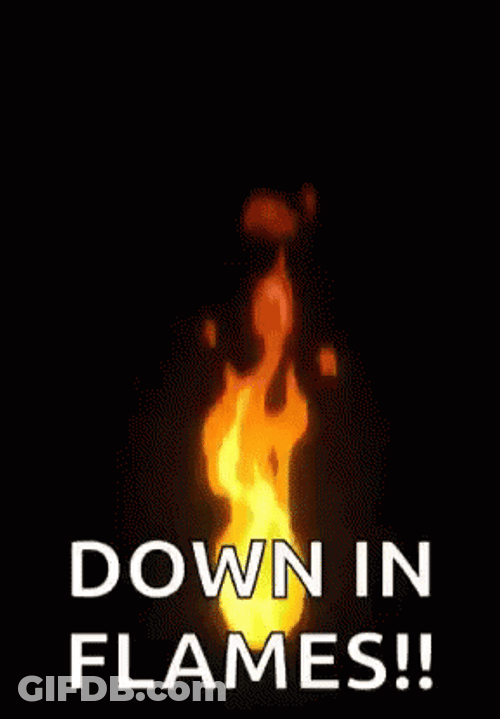 Fireball Down In Flames GIF