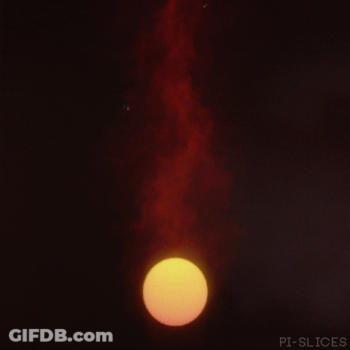 Fireball Flaming Moon GIF