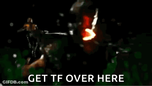 Fireball Flying Through Air Get TF Over Here GIF