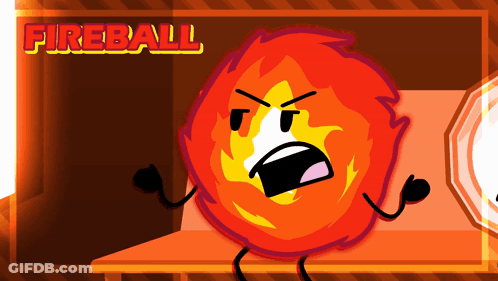 Fireball Illustration GIF