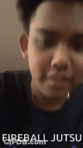 Fireball Jutsu Face Close Up GIF