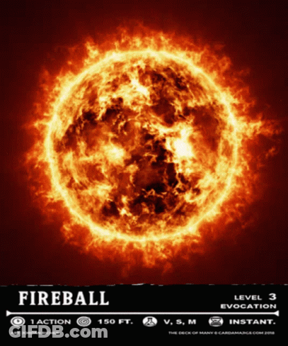 Fireball Poster With Sun GIF