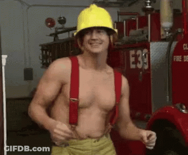 Firefighter Happy Dancing GIF