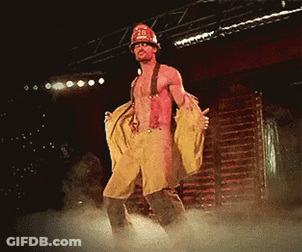 Firefighter Hot Dancing GIF