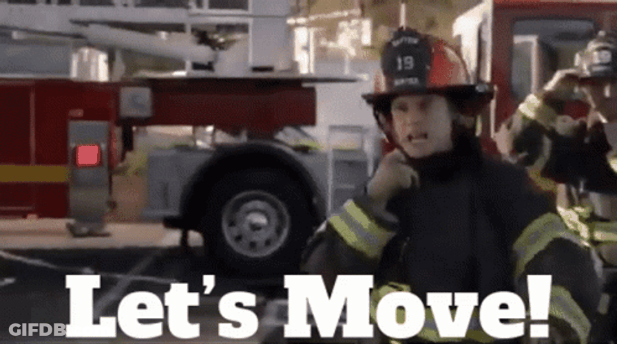 Firefighter Let's Move GIF