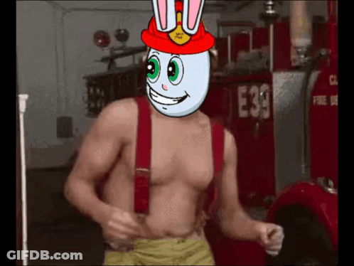 Firefighter With Number 19 On Helmet GIF