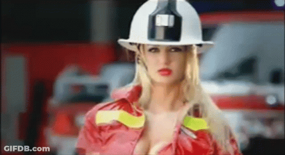 Firefighter Woman Embarrassing Moment GIF