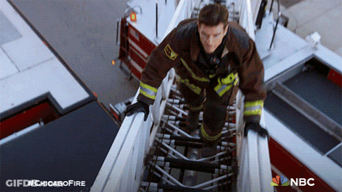 Fireman Climbing Ladder #Chicagofire GIF